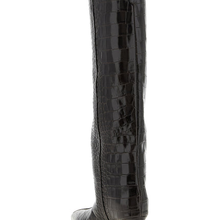 The Attico Brown Bovine Leather Over The Knee