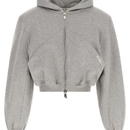 The Attico Gray Cotton Sweatshirt