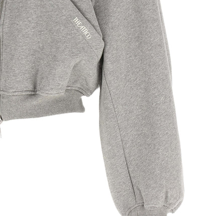 The Attico Gray Cotton Sweatshirt