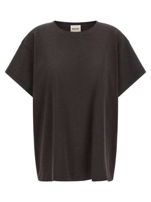 Khaite Gray Cotton T-Shirt