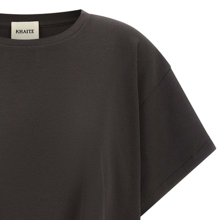 Khaite Gray Cotton T-Shirt
