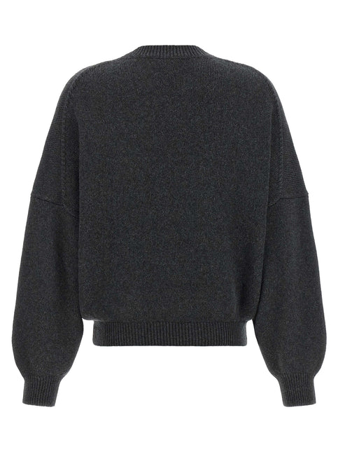 Khaite Gray Cashmere Cardigan