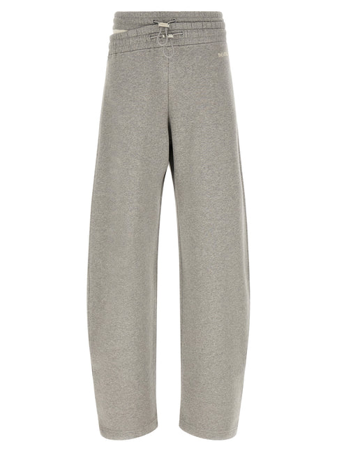 The Attico Gray Cotton Casual Pants