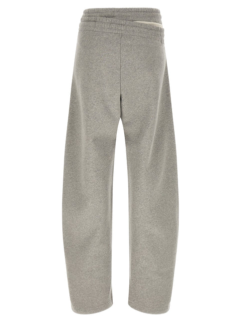 The Attico Gray Cotton Casual Pants