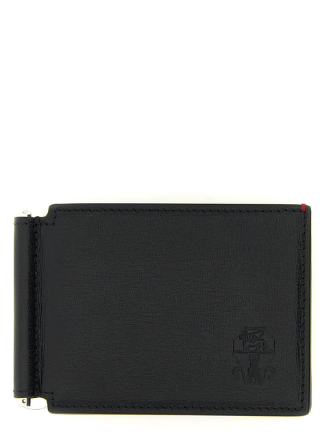 Brunello Cucinelli Black Goatskin Money Clip