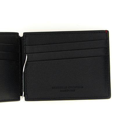 Brunello Cucinelli Black Goatskin Money Clip