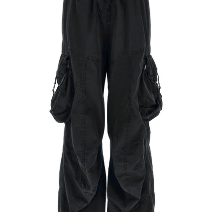 The Attico Black Cotton Cargo Pants