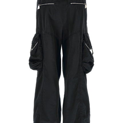 The Attico Black Cotton Cargo Pants