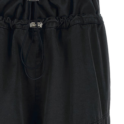 The Attico Black Cotton Cargo Pants