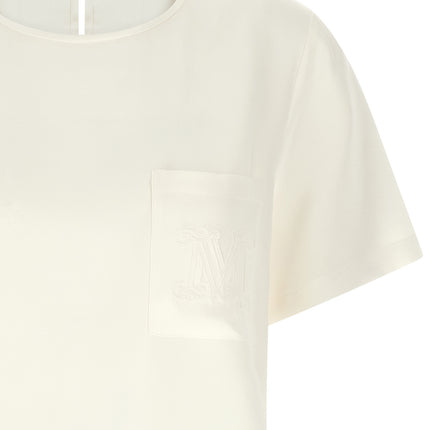 Max Mara White Silk Blouse