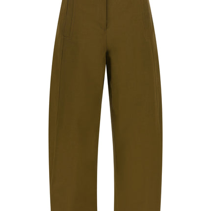 Max Mara Bicolor Cotton Cropped Pants