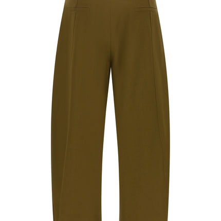 Max Mara Bicolor Cotton Cropped Pants