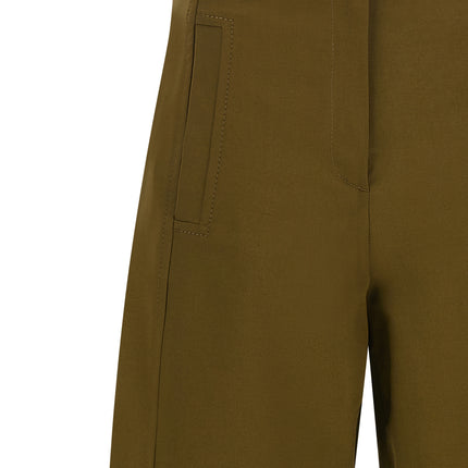Max Mara Bicolor Cotton Cropped Pants