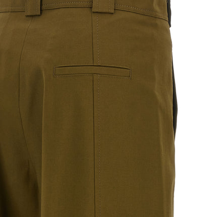 Max Mara Bicolor Cotton Cropped Pants