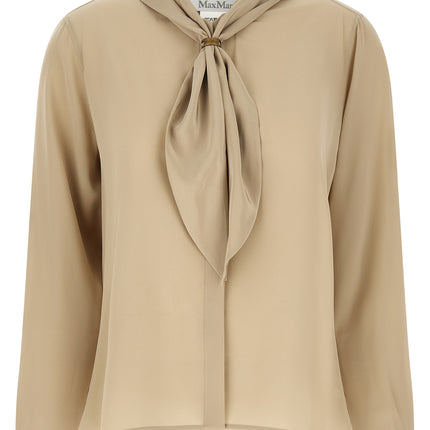 Max Mara Beige Silk Blouse