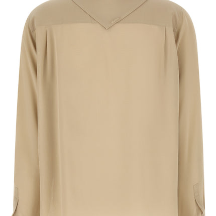 Max Mara Beige Silk Blouse