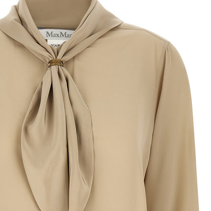 Max Mara Beige Silk Blouse