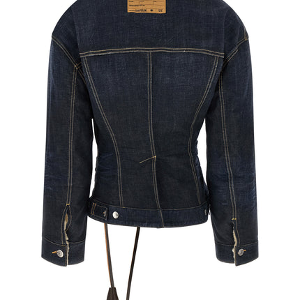 Dsquared² Blue Cotton Denim Jacket