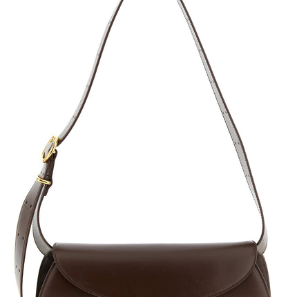 Jil Sander Brown Calfskin Shoulder Bag