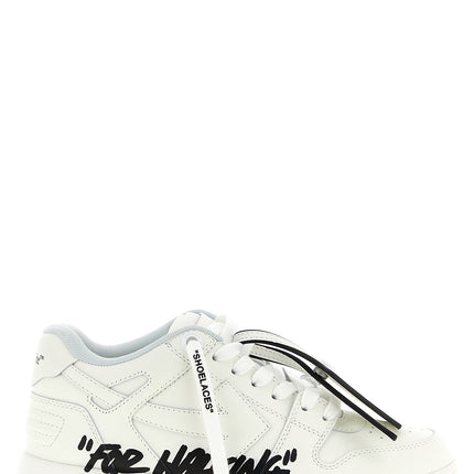 Off-White Bicolor Calfskin Athletic Sneakers