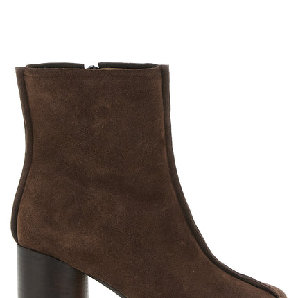 MM6 Maison Margiela Brown Cowhide Ankle Boots