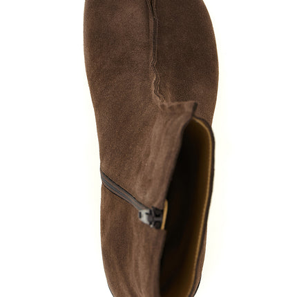 MM6 Maison Margiela Brown Cowhide Ankle Boots
