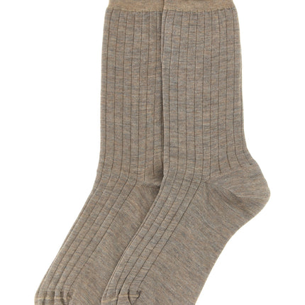MM6 Maison Margiela Beige Wool Socks