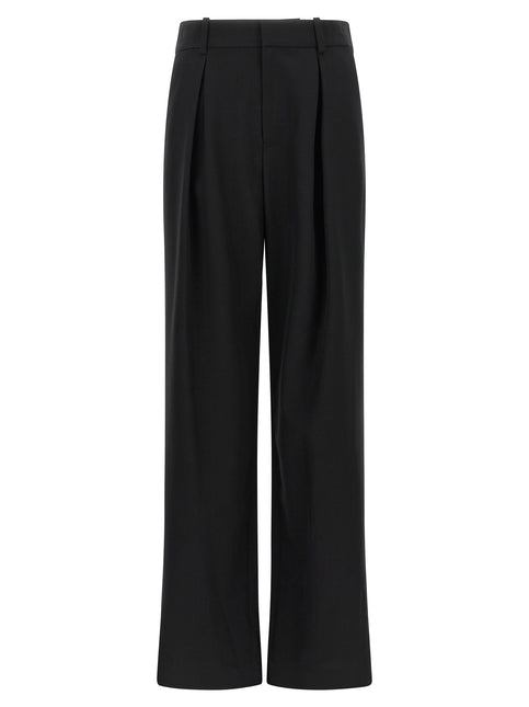 MM6 Maison Margiela Black Polyester Casual Pants