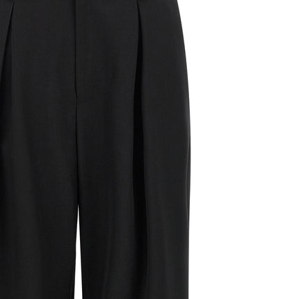 MM6 Maison Margiela Black Polyester Casual Pants