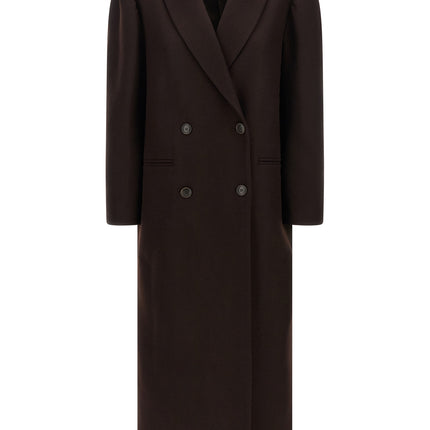 Twinset Brown Wool Coat