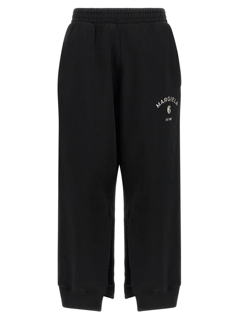 MM6 Maison Margiela Black Cotton Joggers (Workout Pants)