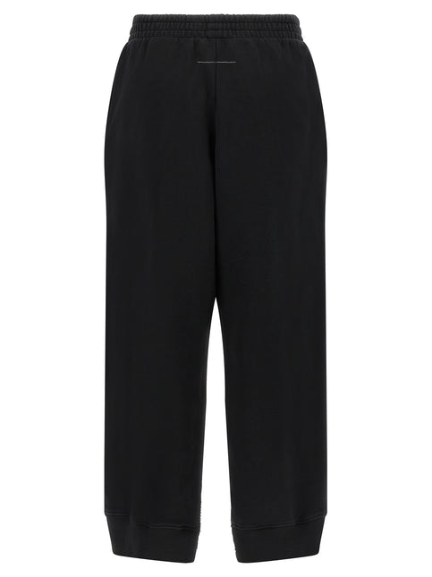 MM6 Maison Margiela Black Cotton Joggers (Workout Pants)