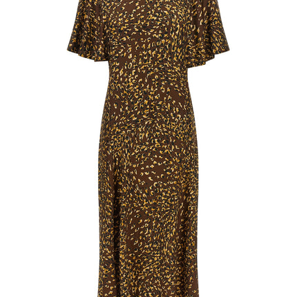 Twinset Brown Viscose Long Dress