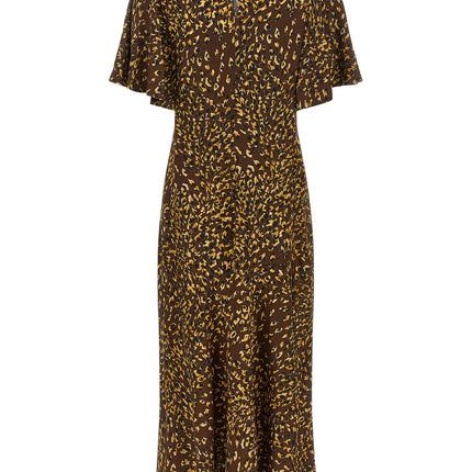 Twinset Brown Viscose Long Dress