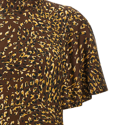 Twinset Brown Viscose Long Dress