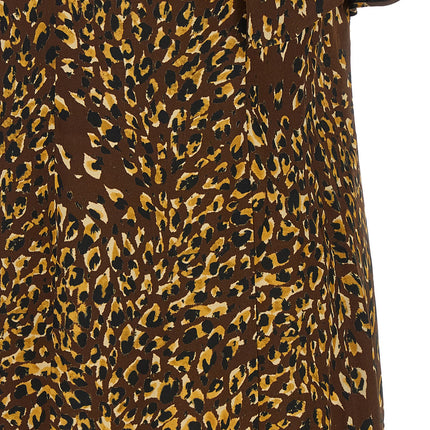 Twinset Brown Viscose Long Dress
