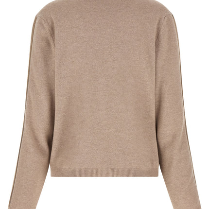 Fabiana Filippi Beige Virgin Wool Cardigan