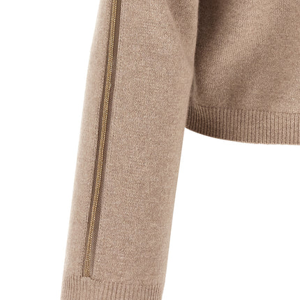 Fabiana Filippi Beige Virgin Wool Cardigan