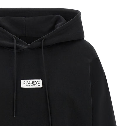 MM6 Maison Margiela Black Cotton Sweatshirt