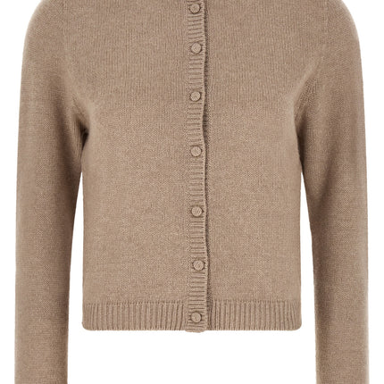 Fabiana Filippi Beige Virgin Wool Cardigan