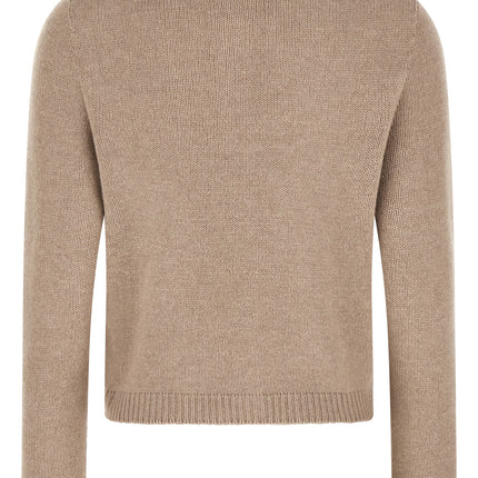 Fabiana Filippi Beige Virgin Wool Cardigan