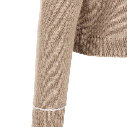 Fabiana Filippi Beige Virgin Wool Cardigan
