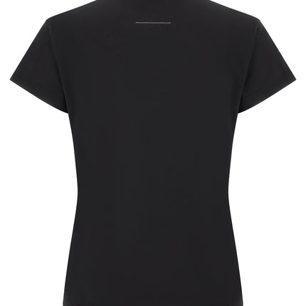 MM6 Maison Margiela Black Cotton T-Shirt