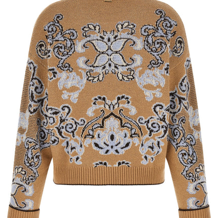 Twinset Brown Wool Cardigan