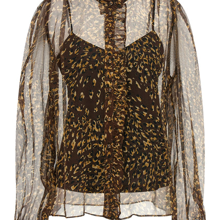 Twinset Brown Polyester Blouse