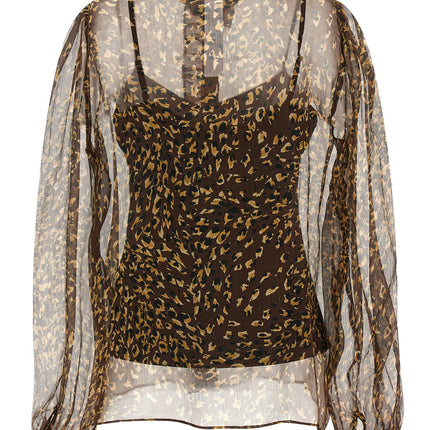 Twinset Brown Polyester Blouse