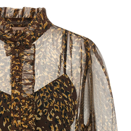 Twinset Brown Polyester Blouse