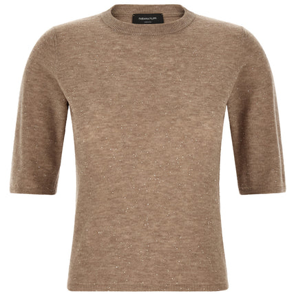 Fabiana Filippi Beige Wool T-Shirt