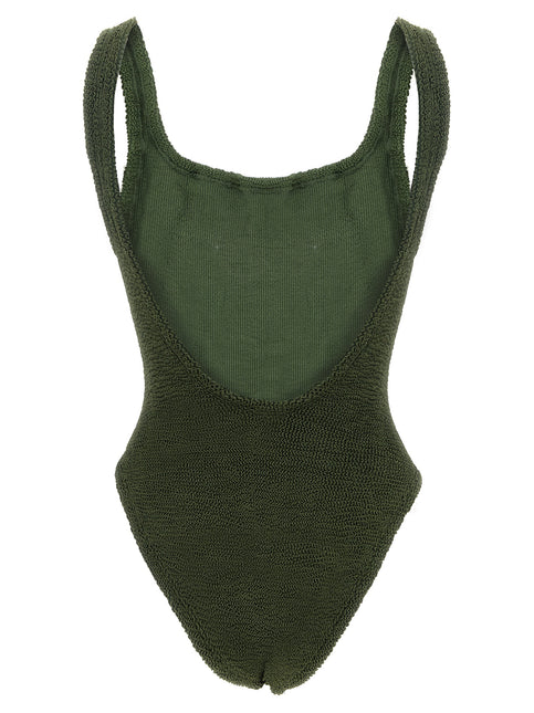 Hunza G Bicolor Polyamide One-Piece Swimsuit
