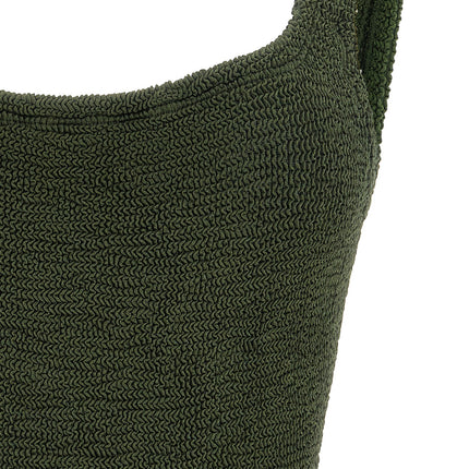 Hunza G Bicolor Polyamide One-Piece Swimsuit